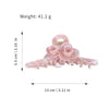 Wholesale Hair Accessories Acetic Acid Handmade Twin Flowers Grab Clip For Women