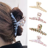 Wholesale Hair Accessories Acetic Acid Handmade Vintage Simple Geometric Hair Grab Clips For Women