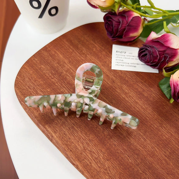 Wholesale Hair Accessories Acetic Acid Handmade Vintage Simple Geometric Hair Grab Clips For Women