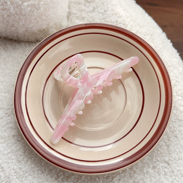 Wholesale Hair Accessories Acetic Acid Plate Handmade Natural Style Hair Grab Clip For Women