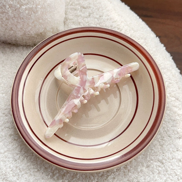 Wholesale Hair Accessories Acetic Acid Plate Handmade Natural Style Hair Grab Clip For Women