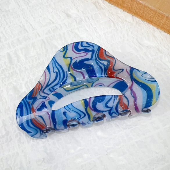 Wholesale Hair Accessories Acrylic Retro Geometric Handmade Hairclip For Women