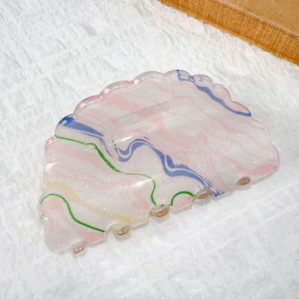 Wholesale Hair Accessories Acrylic Retro Geometric Handmade Hairclip For Women