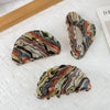 Wholesale Hair Accessories Acrylic Retro Geometric Handmade Hairclip For Women