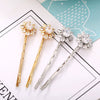 Wholesale Hair Accessories Alloy Bear Fivepointed Star Snowflake Rectangular Zircon Electroplated Jewelry For Women