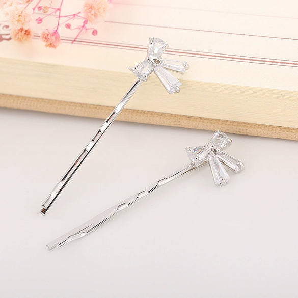 Wholesale Hair Accessories Alloy Hairpin With Bow Grape Shape Electroplating For Women