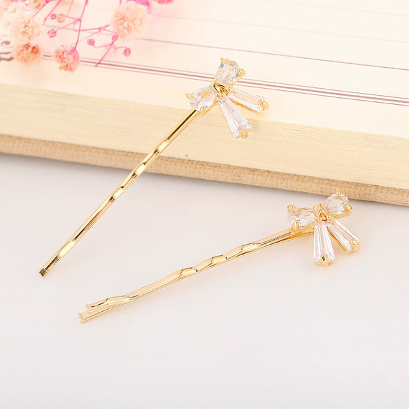 Wholesale Hair Accessories Alloy Hairpin With Bow Grape Shape Electroplating For Women