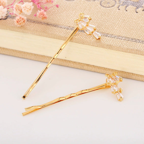Wholesale Hair Accessories Alloy Hairpin With Bow Grape Shape Electroplating For Women