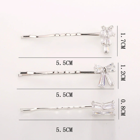 Wholesale Hair Accessories Alloy Hairpin With Bow Grape Shape Electroplating For Women