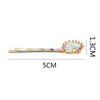 Wholesale Hair Accessories Alloy Water Drop Crystalinlaid Electroplated British Retro Geometric Hairpin For Women