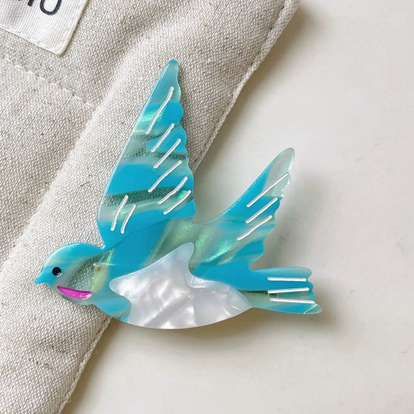 Wholesale Hair Accessories Cartoon Animal Fruit Vegetable Tulip Acetate Handmade Bangs Clip For Women