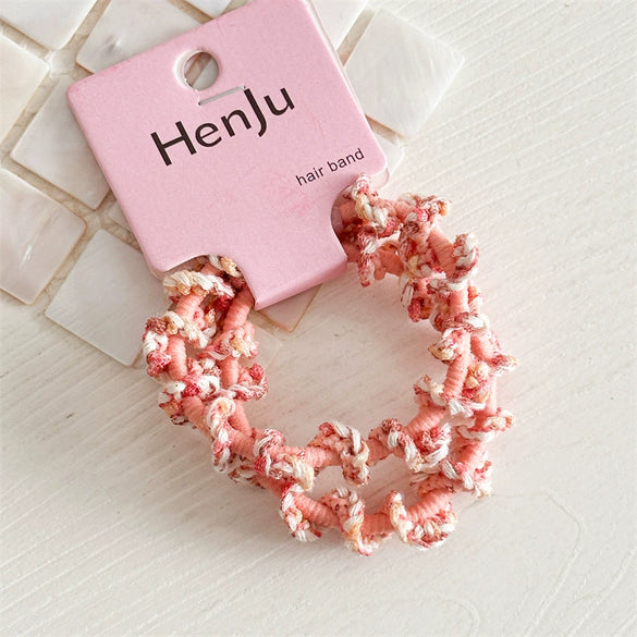 Wholesale Hair Accessories Fabric Spiral Braided High Elastic Handmade Hair Rings