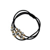 Wholesale Hair Accessories Mixed Materials Handmade Leather Jacket Head Rope For Women High Elastic Durable With Rhinestone And Beaded Design