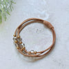 Wholesale Hair Accessories Mixed Materials Handmade Leather Jacket Head Rope For Women High Elastic Durable With Rhinestone And Beaded Design
