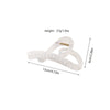 Wholesale Hair Accessories Plastic Resin Large Grasp Shark Clip With Lace Pattern And Printing For Women