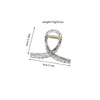 Wholesale Hair Accessories Plastic Resin Large Grasp Shark Clip With Lace Pattern And Printing For Women