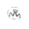 Wholesale Hair Accessories Plastic Resin Large Grasp Shark Clip With Lace Pattern And Printing For Women
