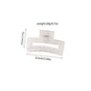 Wholesale Hair Accessories Plastic Resin Large Grasp Shark Clip With Lace Pattern And Printing For Women