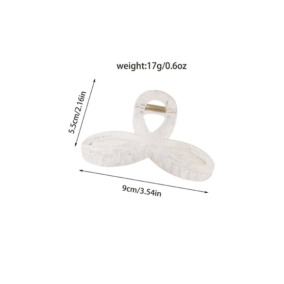 Wholesale Hair Accessories Plastic Resin Large Grasp Shark Clip With Lace Pattern And Printing For Women