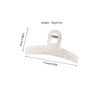 Wholesale Hair Accessories Plastic Resin Large Grasp Shark Clip With Lace Pattern And Printing For Women