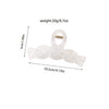 Wholesale Hair Accessories Plastic Resin Large Grasp Shark Clip With Lace Pattern And Printing For Women