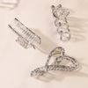 Wholesale Hair Accessories Plastic Resin Large Grasp Shark Clip With Lace Pattern And Printing For Women