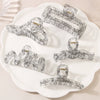Wholesale Hair Accessories Plastic Resin Large Grasp Shark Clip With Lace Pattern And Printing For Women