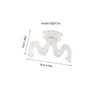 Wholesale Hair Accessories Plastic Resin Large Grasp Shark Clip With Lace Pattern And Printing For Women