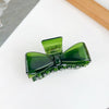 Wholesale Hair Accessories Plastic Resin Retro Handmade Grab Clip Bow Hairpin For Women