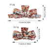 Wholesale Hair Accessories Plastic Resin Retro Handmade Grab Clip Bow Hairpin For Women