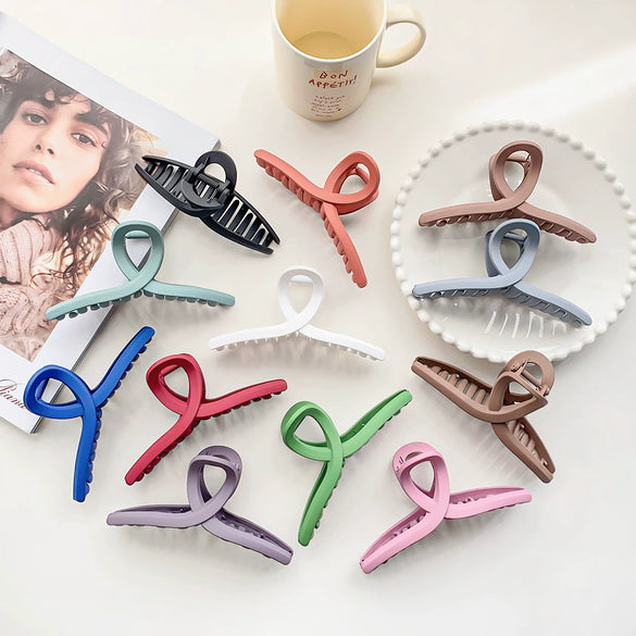Wholesale Hair Accessories Ps Material Simple Style Handmade Shark Grip Clip For Women