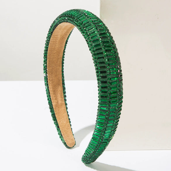 Wholesale Hair Accessories Rhinestone Retro Geometric Headband Set With Diamonds For Women