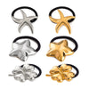 Wholesale Hair Accessories Stainless Steel Geometric Four Leaf Clover Electroplated Light Luxury Style