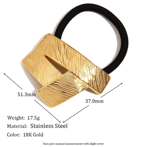 Wholesale Hair Accessories Stainless Steel 18K Gold Plated Cast Vintage Butterfly Wings Hair Rope For Women Electroplated