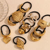 Wholesale Hair Accessories Stainless Steel 18K Gold Plated Cast Vintage Butterfly Wings Hair Rope For Women Electroplated