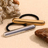 Wholesale Hair Accessories Stainless Steel 18K Gold Plated High Elastic Simple Round Stick Hair Rope Geometric Fashion