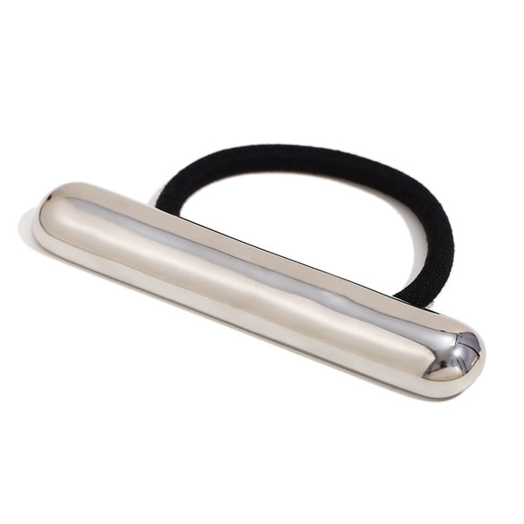 Wholesale Hair Accessories Stainless Steel 18K Gold Plated High Elastic Simple Round Stick Hair Rope Geometric Fashion