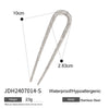 Wholesale Hair Accessories Stainless Steel Ushaped Geometric Electroplated Hairpin
