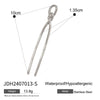 Wholesale Hair Accessories Stainless Steel Ushaped Geometric Electroplated Hairpin