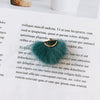 Wholesale Hair Accessories With Hanging Mink Fur Ball Pendant Plush Ball