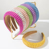 Wholesale Hair Accessories Women's Retro Rhinestone Pearlinlaid Headband