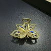 Wholesale Hair Accessories Zinc Alloy Elegant Half Grab Clip With Diamond Inlay For Women