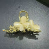 Wholesale Hair Accessories Zinc Alloy Elegant Half Grab Clip With Diamond Inlay For Women