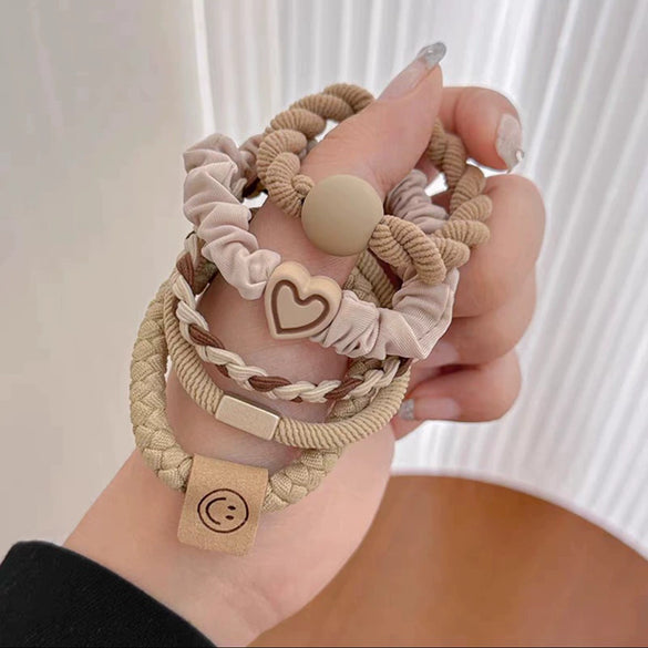 Wholesale Hair Band Women's Simple High Elastic Durable Handmade Mixed Material Hair Accessory