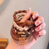 Wholesale Hair Band Women's Simple High Elastic Durable Handmade Mixed Material Hair Accessory