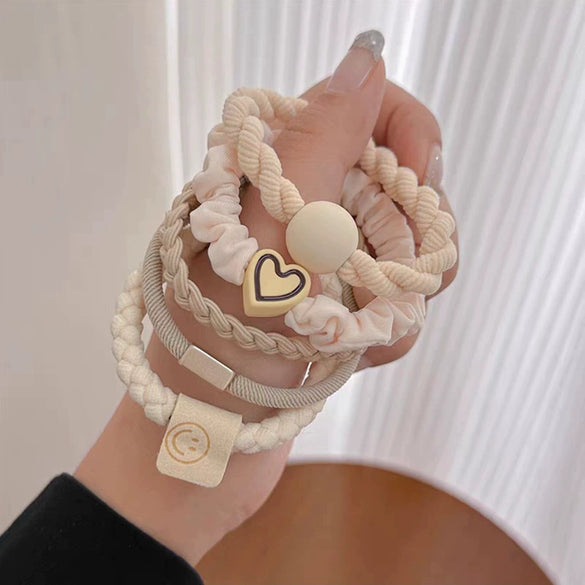 Wholesale Hair Band Women's Simple High Elastic Durable Handmade Mixed Material Hair Accessory