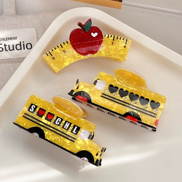 Wholesale Hair Clip Acrylic Cartoon Geometric Handmade For Women