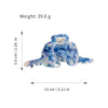 Wholesale Hair Clips Acetic Acid Sweet Plant Flowers Printing Style Twin Flower Ginkgo Leaf Design