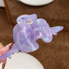 Wholesale Hair Clips Acetic Acid Sweet Plant Flowers Printing Style Twin Flower Ginkgo Leaf Design