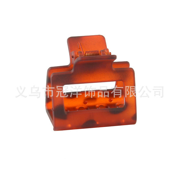 Wholesale Hair Clips Acrylic Material Square Shape Fashion Style Baking Paint